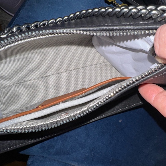 Coach Juliet 25  Black Chain Shoulder Bag - Picture 6 of 7